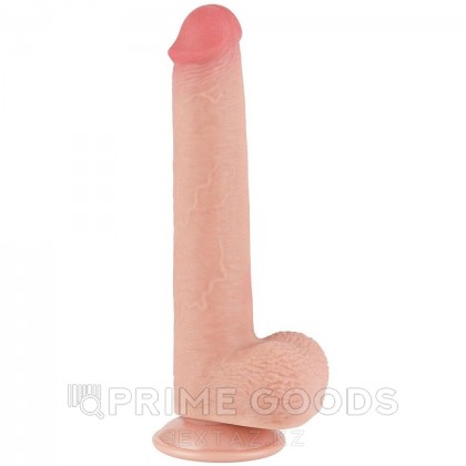 Реалистичный фаллоимитатор Lovetoy Sliding Skin (22×3,7 см) с двойной плотностью телесный от sex shop primegoods