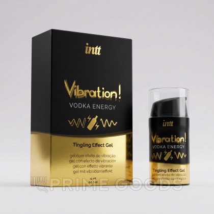 Возбуждающий гель с эффектом вибрации Vibration! Vodka energy от INTT 15 мл от sex shop primegoods фото 2