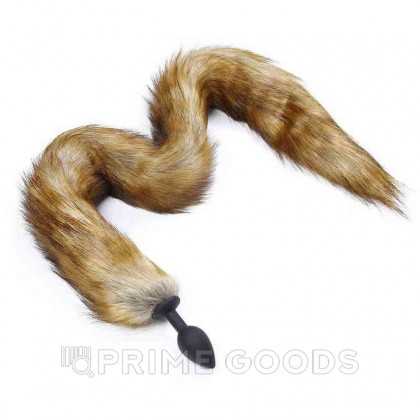 Силиконовый анальный плаг  хвостиком Fox tail от sex shop primegoods фото 2