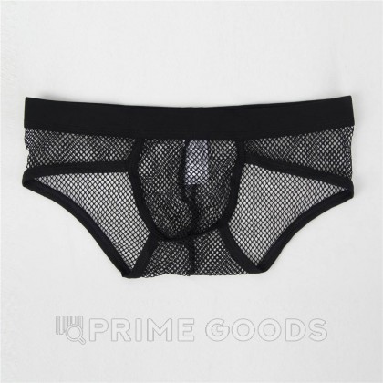 Плавки мужские черные в сетку (размер M) от sex shop primegoods фото 5