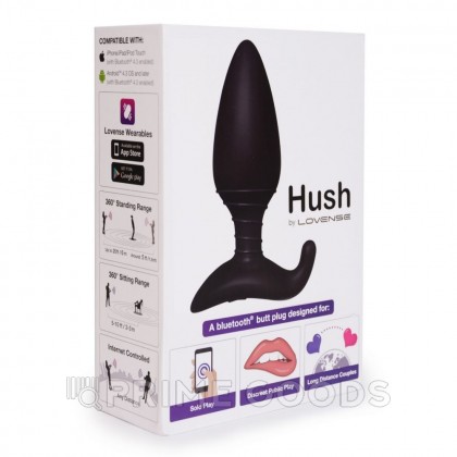 Анальная пробка со смарт-приложением Lovense Hush первого поколения (средняя 44,5*120мм) от sex shop primegoods фото 6