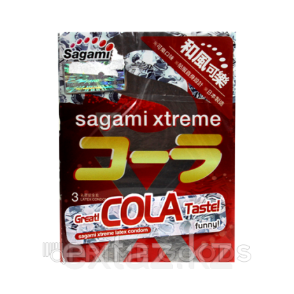 Презервативы SAGAMI Xtreme Cola 3шт. латексные со вкусом колы от sex shop primegoods