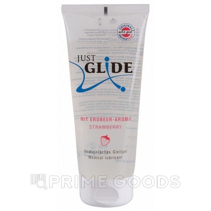 JUSTGLIDE 200мл Гель-смазка клубничная от sex shop primegoods