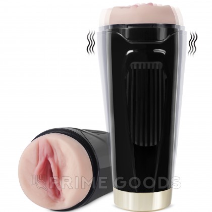 Реалистичный мастурбатор  с вибрацией Davina от sex shop primegoods фото 5