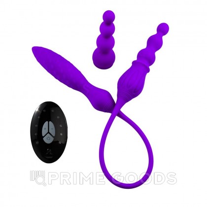Двойной вибратор Adrien Lastic 2X с пультом ДУ от sex shop primegoods