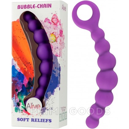 Анальная цепочка Bubble фиолетовая от Alive от sex shop primegoods фото 5