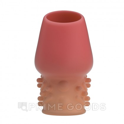 Рельефная насадка «Matias» с открытой головкой телесный от sex shop primegoods