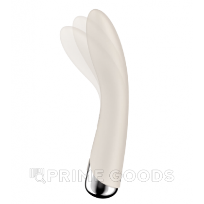 Вибратор с функцией вращения Satisfyer Spinning Vibe 1 бежевый от sex shop primegoods фото 4