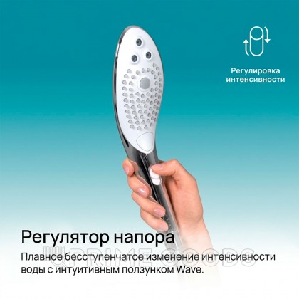 Насадка для душа Womanizer Wave, серебристая от sex shop primegoods фото 12