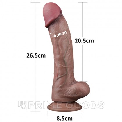 Фаллоимитатор KING SIZED с двойным покрытием Lovetoy (26,5*4,8 см.) от sex shop primegoods фото 2