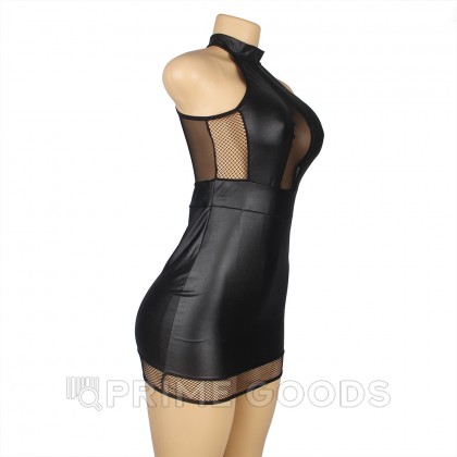 Сексуальное платье с прозрачными вставками в черном цвете (3XL-4XL) от sex shop primegoods фото 4
