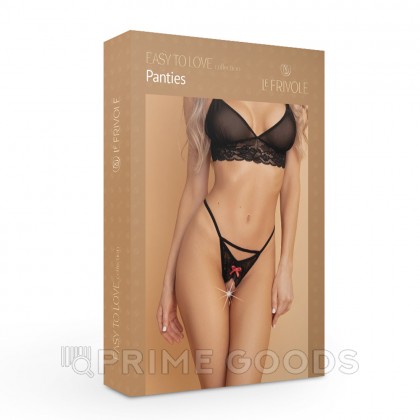 Сексуальные трусики с доступом и красными бантиками Easy to Love (размер L/XL, 46-48) от sex shop primegoods фото 4