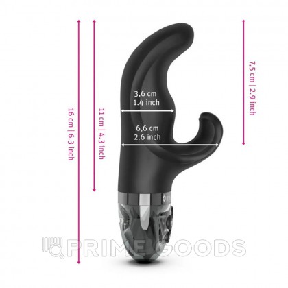 Вибратор Mystim Hop Hop Bob с электростимуляцией, черный от sex shop primegoods фото 5