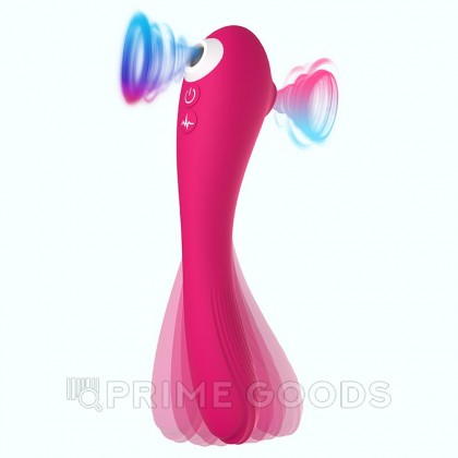 Сгибаемый вибратор с воздушной стимуляцией и подогревом от sex shop primegoods фото 2