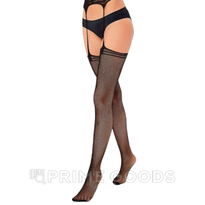 Чулки в сетку Le Frivole Sense с поясом и стрелками, S/M от sex shop primegoods
