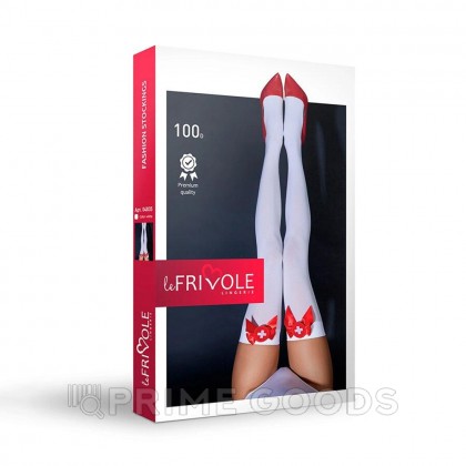 Чулки медсестры с бантиками Sense, S/M от sex shop primegoods фото 2