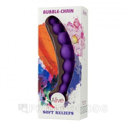 Анальная цепочка Bubble фиолетовая от Alive от sex shop primegoods фото 3
