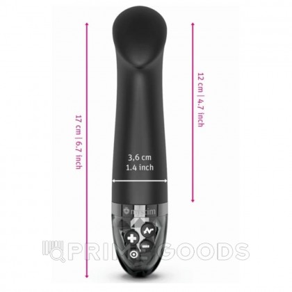 Вибратор Mystim Right on Ron с электростимуляцией, черный от sex shop primegoods фото 2