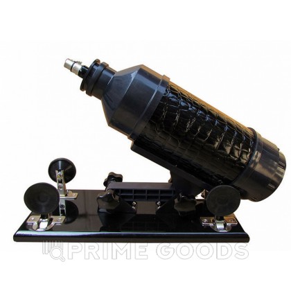 Секс-машина machina gun черная кожа от sex shop primegoods