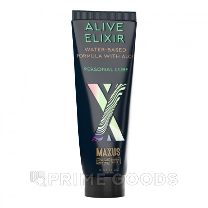 MAXUS Интимный гель «ЖИВИТЕЛЬНЫЙ ЭЛИКСИР (ALIVE ELIXIR)», на водной основе, Алоэ, 75мл от sex shop primegoods