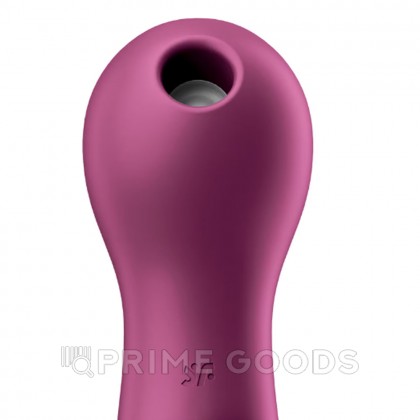 Вакуумный стимулятор клитора с вибрацией Satisfyer Lucky Libra ягодный от sex shop primegoods фото 3