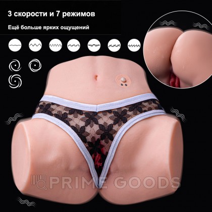 Реалистичный двойной мастурбатор Tracy с вибрацией от sex shop primegoods фото 11
