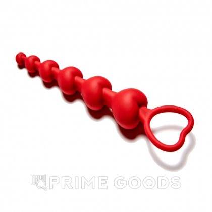 Анальная цепочка Love Beam (бордовый) от sex shop primegoods фото 3