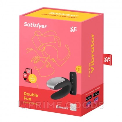 Смарт вибратор для пар Satisfyer Double Fun Connect App, черный от sex shop primegoods фото 11
