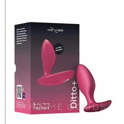 Анальная пробка для ношения We-Vibe Ditto+ Cosmic Pink от sex shop primegoods фото 12