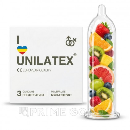 Презервативы Unilatex Multifruits/ароматизированные, 3 шт от sex shop primegoods