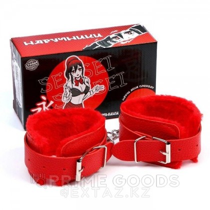 Аксессуар для карнавала- красные наручники от sex shop primegoods фото 2