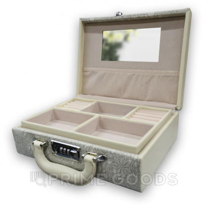 Чемодан-органайзер с кодовым замком (кожзам) серый от sex shop primegoods