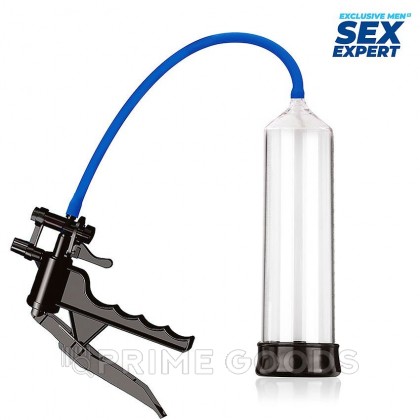 Вакуумная помпа с рычажным насосом Sex Expert (размер: L 200 мм, D 55 мм) от sex shop primegoods фото 2