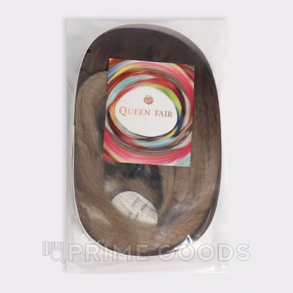 Парик искусственный, с чёлкой, имитация кожи, 60 см, 240 гр, цвет омбре русый/блонд от sex shop primegoods фото 4