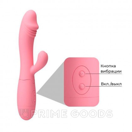 Нежно-розовый вибратор кролик Snappy от sex shop primegoods фото 6