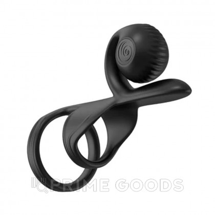 Стимулятор для пар в виде эрекционного кольца SVibe Snail JOVI черный от sex shop primegoods