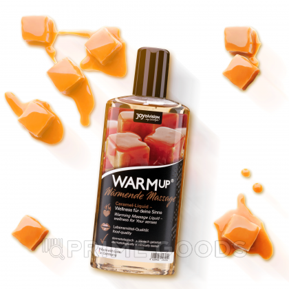 Съедобный массажный гель Joy Division WARMup со вкусом карамели (150 мл.) от sex shop primegoods фото 3