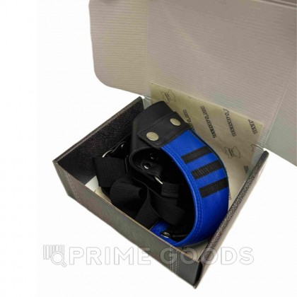 Трусы мужские Boy's Arsenal Blue 3 Stripes кожаные от sex shop primegoods фото 2