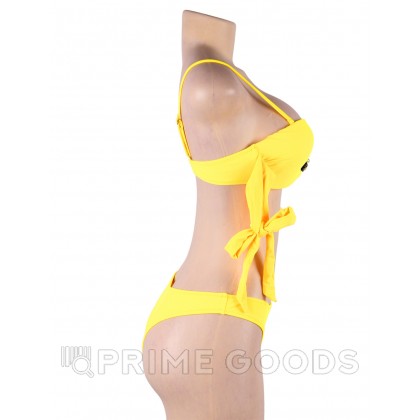 Купальник с завязками Rhinestone Yellow (L) от sex shop primegoods фото 4