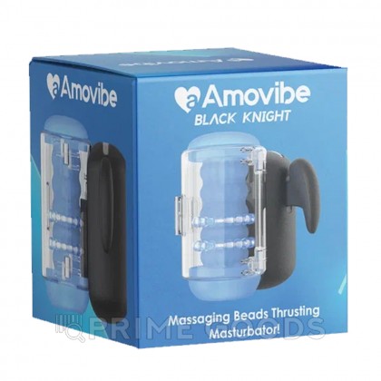 Инновационный робот-мастурбатор Black Knight с массажем бусинами от Amovibe от sex shop primegoods фото 15