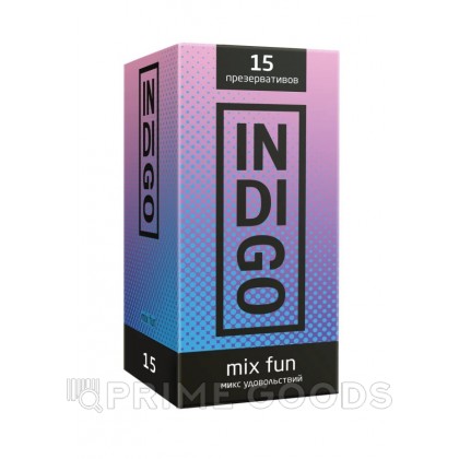 Презервативы INDIGO MixFun № 15 ребристые (15 шт.) от sex shop primegoods