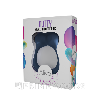 Эрекционное кольцо с вибрацией Nutty от Alive от sex shop primegoods фото 2