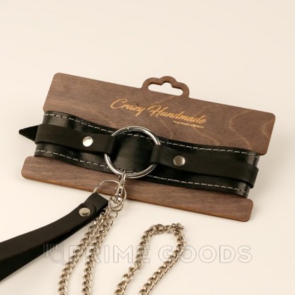 Ошейник-чокер из мягкой натуральной кожи от sex shop primegoods фото 2