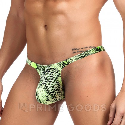 Мужские стринги Snakeskin (XL) от sex shop primegoods фото 2