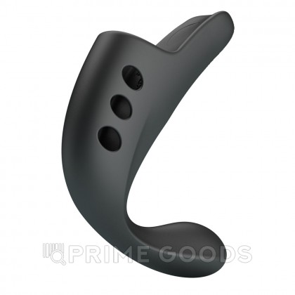 Вибрирующая насадка на палец (черная) от sex shop primegoods фото 6