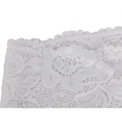 Трусики-шортики кружевные белые (XL-2XL) от sex shop primegoods фото 6