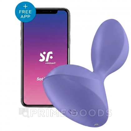 Анальная вибропробка Satisfyer Sweet Seal Connect App, лиловая от sex shop primegoods фото 11