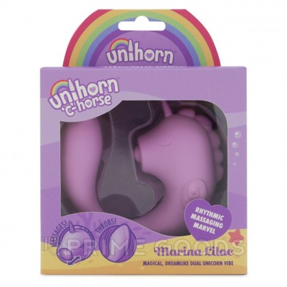 Вибромассажер Unihorn - C Horse - Marina Lilac с функцией пульсации, фиолетовый от sex shop primegoods фото 3