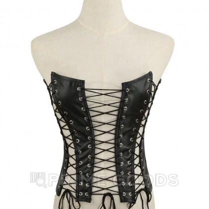 Кожаный корсет на шнуровке от sex shop primegoods фото 8