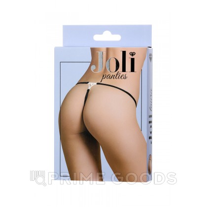 Трусики со стразами Joli Laura, черный, OS от sex shop primegoods фото 3